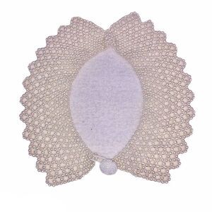 Vintage Ruth Bader Ginsburg RBG Victorian Beaded Collar Bib Necklace Cream